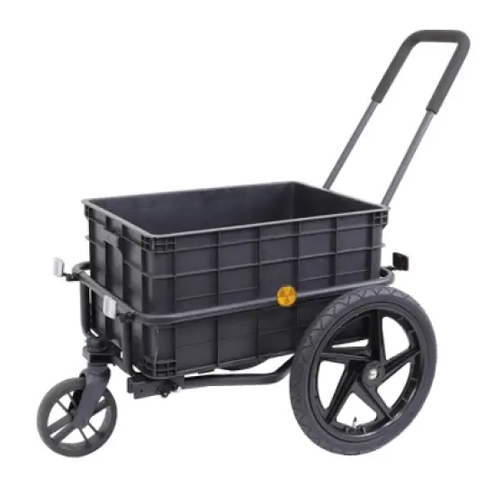 Xspec 2-in-1 Bike Cargo Trailer Pushcart with Tow Hitch and Removable Handlebar image {7}