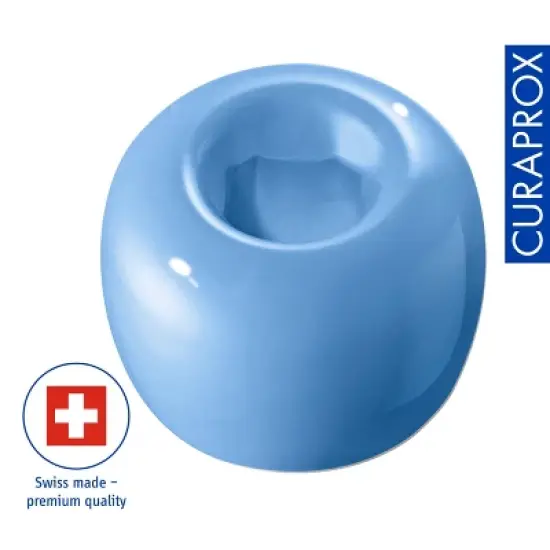 Curaprox Toothbrush Holder Blue, Hygienic Upright Stand for Clean and Organized Storage image {4}