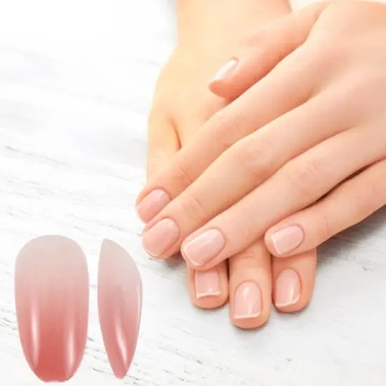 Unique Bargains Women's Fashion Fake Nails Pink 120-pieces Per Set image {1}