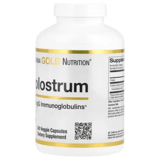 Colostrum by California Gold Nutrition - Concentrated Bovine Pre-Milk Supplement Featuring Immunoglobulins - Immune Support - Gluten Free, Non-GMO, No image {4}