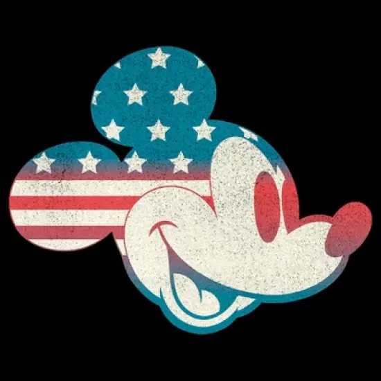 Men's Mickey & Friends Fourth of July Mickey Mouse Face Sweatshirt image {1}