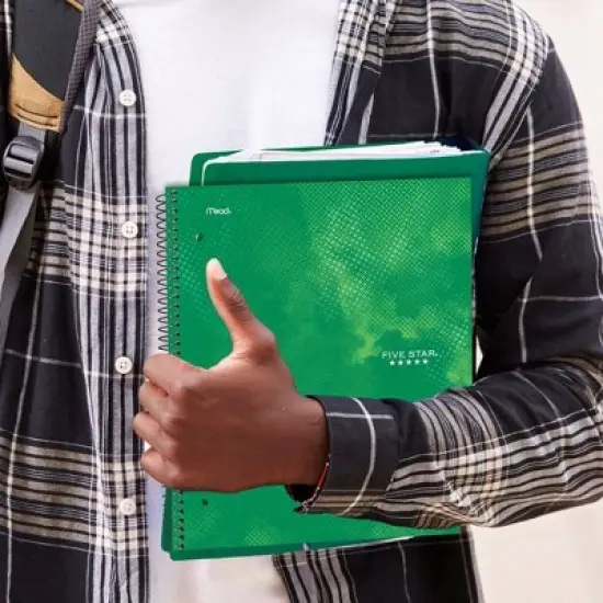 Five Star Active Subject Notebook 80ct Green image {7}