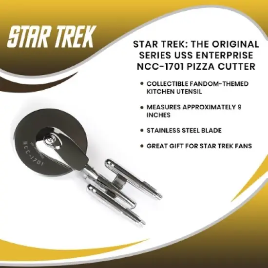 Ukonic Star Trek: The Original Series USS Enterprise NCC-1701 Pizza Cutter image {6}