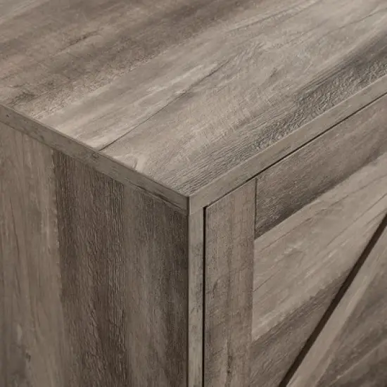 Modern Rustic 2 Door Storage TV Stand for TVs up to 80" - Saracina Home image {7}