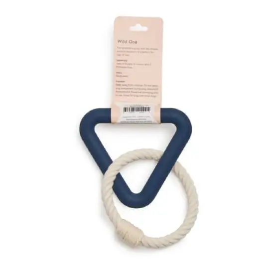Wild One Triangle Tug Dog Toy - S image {1}