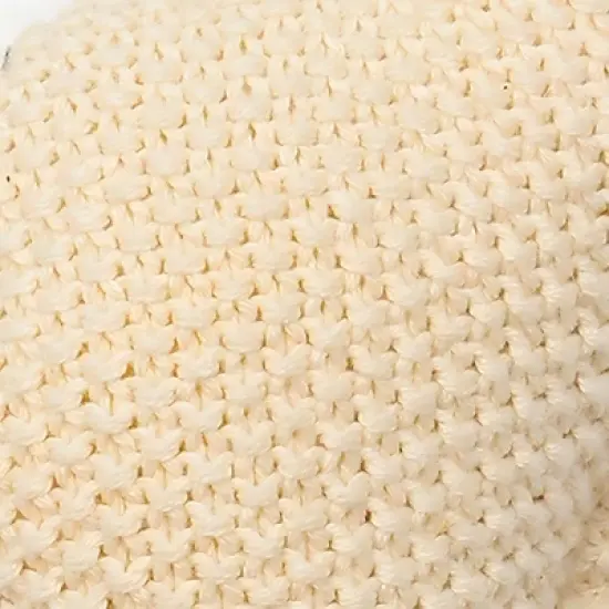 INFURNIC Baby and Toddler Learning Toys Ultra Soft Handmade Organic Cotton Knitted Seahorse Plush for Cozy Decor, Off White, 16"*10"*1" image {1}