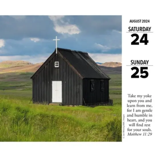Willow Creek Press 2024 Daily Desk Calendar 5.2"x6.2" Bible Verses image {2}
