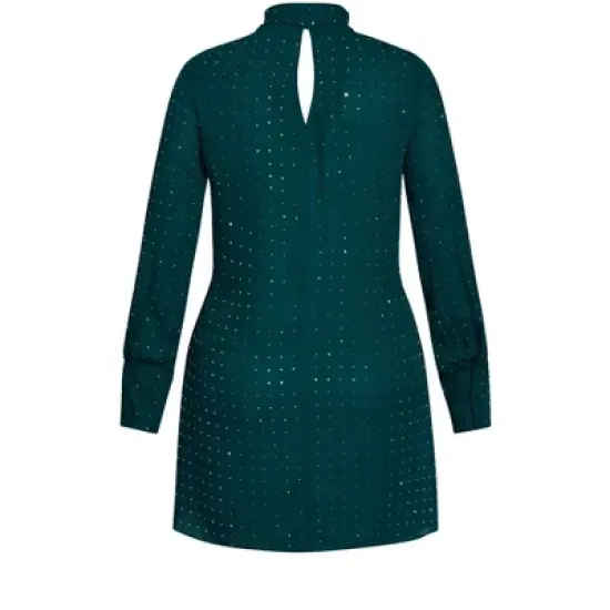 CITY CHIC | Women's Plus Size Nailhead Tunic  -  emerald - 12 Plus image {5}