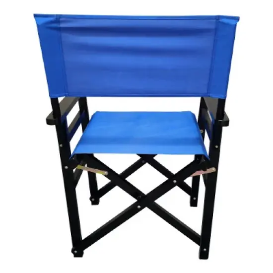 YUHAO 2PCS Folding Director Chairs with Breathable Canvas Seat & Backrest, Lightweight Portable Camping Chairs for  Outdoor ,Blue image {6}