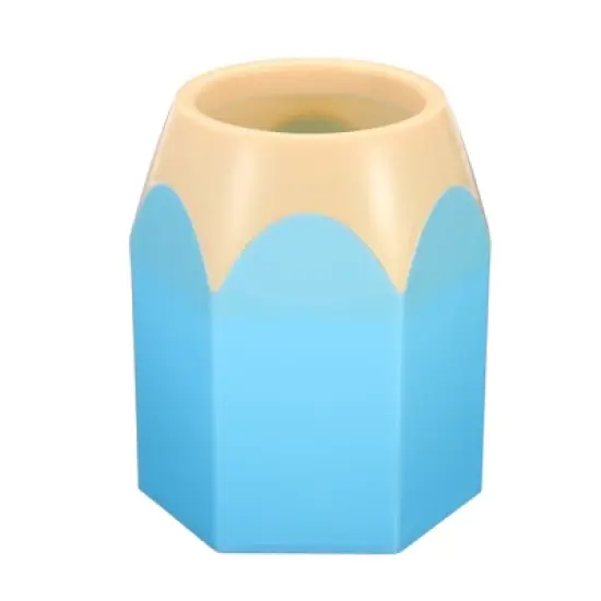 Unique Bargains Desk Cute Pencil Shape Pen Pencil Holders Cup 1 Pc image {6}
