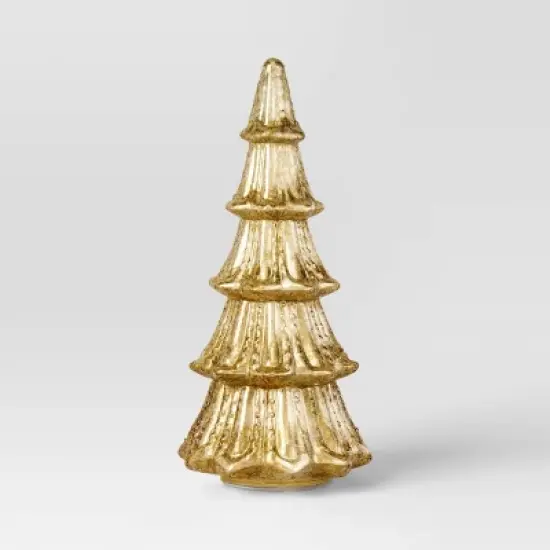 14" Christmas Mercury Lit Glass Tiered Tree Decor - Wondershop&trade; image {2}