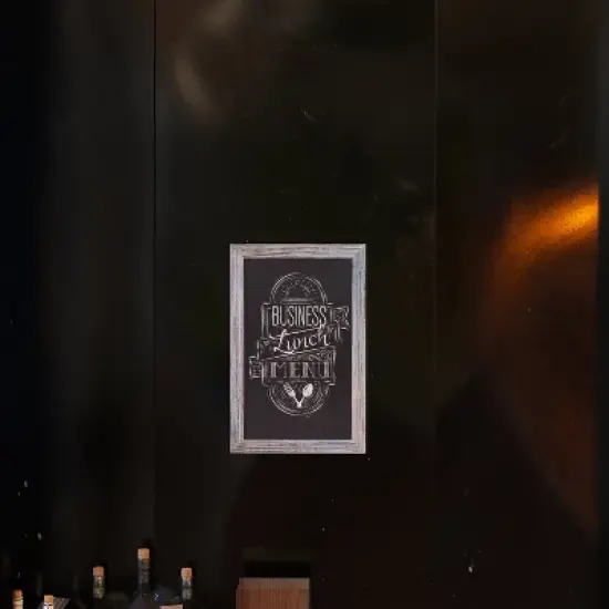 Emma and Oliver Framed Decorative Wall Hanging Chalkboard with Magnetic Surface for Weddings, Parties, Showers and More image {4}