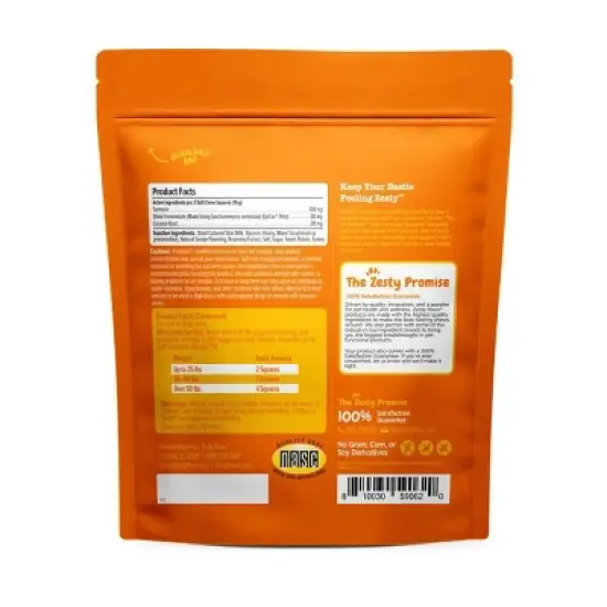 Zesty Paws Lil' Zesties Aller-Immune Supplement Squares - Smoked Turkey - 10oz image {1}