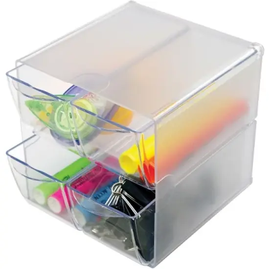 Deflecto Stackable Cube Organizer image {1}