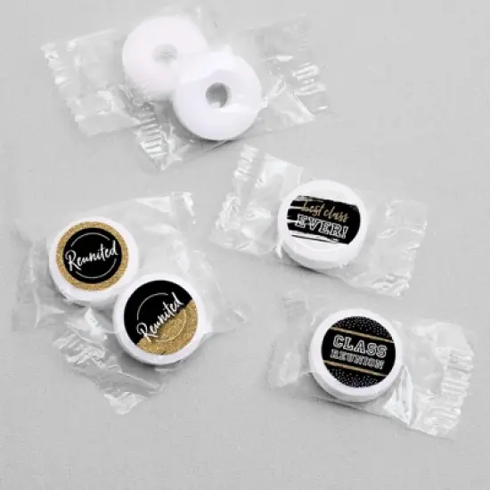 Big Dot of Happiness Reunited - School Class Reunion Party Round Candy Sticker Favors - Labels Fits Chocolate Candy (1 sheet of 108) image {2}