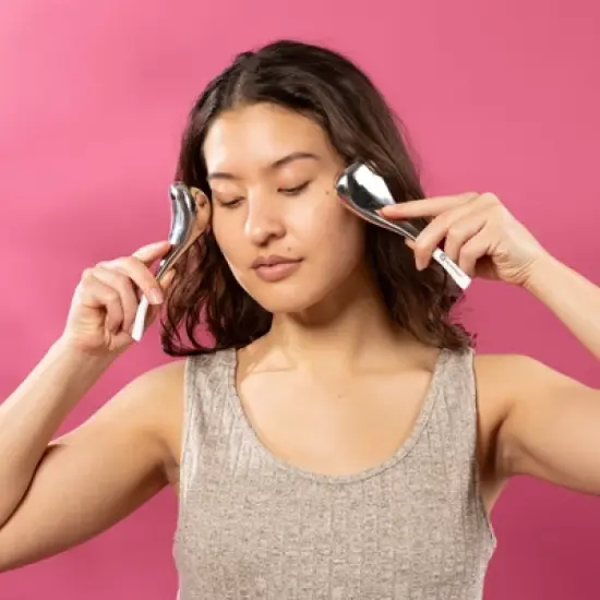 Cryo-Ice Massage Sticks, Ice Globes for Face, Facial Cooling & De-Puffing, Cryo Sticks for Redness Reduction & Skin Sculpting, M3, 2ct image {5}