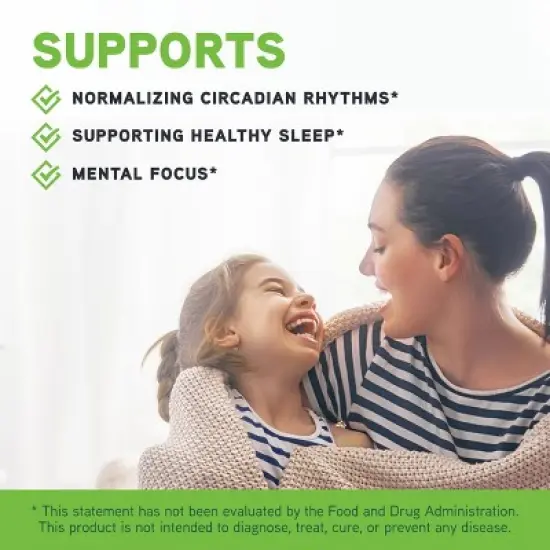 DaVinci Labs sleep tight - Kids Melatonin Supplement to Support Restful Sleep, Focus, Cognitive Health and More* - Citrus Flavor - 30mL, 75 Servings image {3}