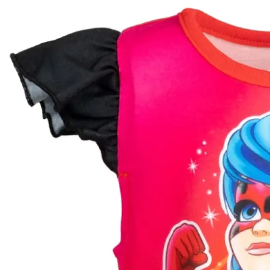 Miraculous Ladybug Girls Nightgown Pajamas Toddler to Big Kid image {5}