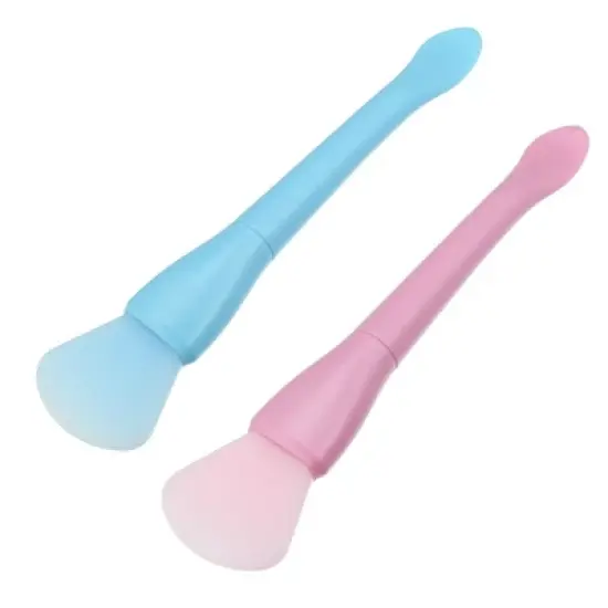 Unique Bargains Silicone Face Mask Brushes Face Mask Applicator Brushes Soft Silicone Brushes 2Pcs image {6}