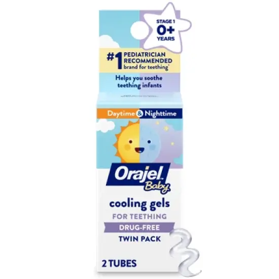 Orajel Baby Daytime & Nighttime Cooling Gels for Teething - 0.36oz image {10}