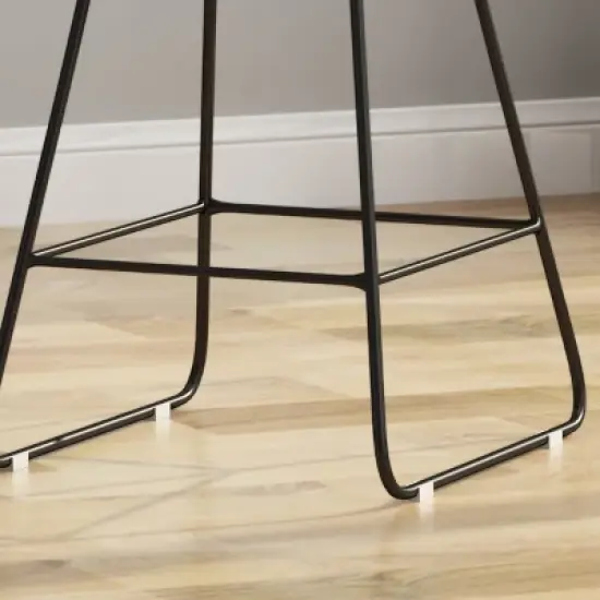 Set of 2 Walcott Modern Iron Counter Height Barstools - Christopher Knight Home image {3}