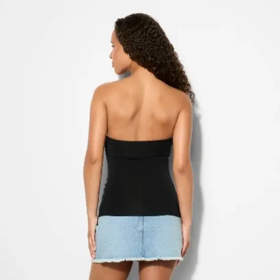 Women's Asymmetrical Slim Fit Tube Top - Wild Fable&trade; image {2}