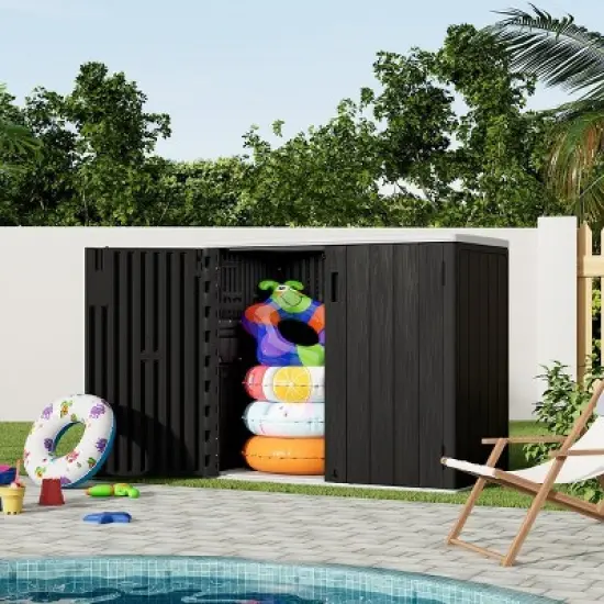 Yardgrace Weather Resistant Multi Size Outdoor Storage Shed image {11}