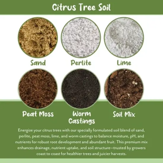 Soil Sunrise Citrus Tree Potting Soil Mix, for Indoor Oranges, Lemons, Limes and More image {5}