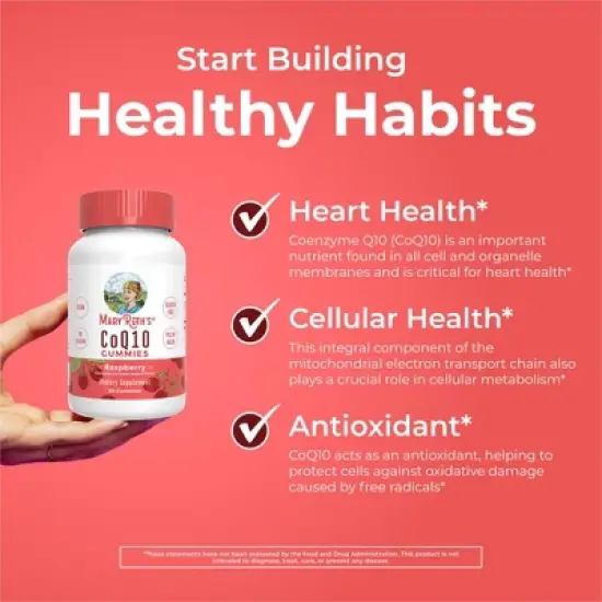 MaryRuth's CoQ10 Gummies, Raspberry, 60 ct image {4}
