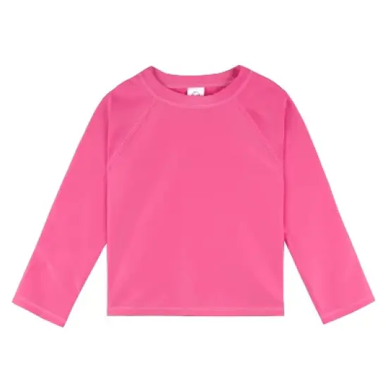 Gerber Baby and Toddler Long Sleeve Solid Swim Rashguard image {11}