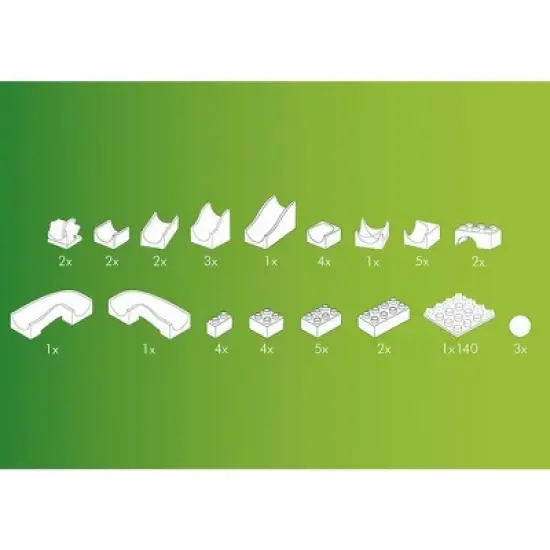 Hubelino Marble Run - 43-Piece Switch Expansion Set image {2}