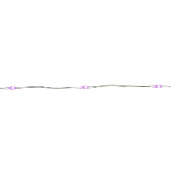 Northlight 20-Count Purple LED Micro Fairy Christmas Lights - 6ft, Copper Wire image {4}