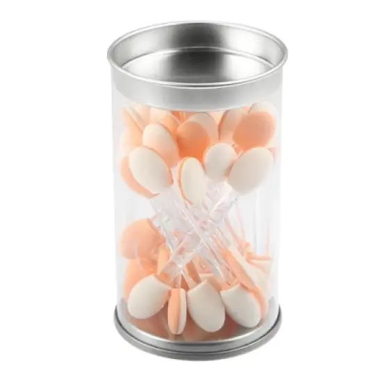 Unique Bargains Short Sponge Dual Sides Eye Shadow Makeup Brushes Applicator Clear 25 PCS image {5}