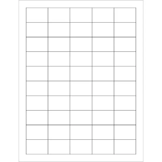 Box Partners Laser Labels Rectangle 1 1/2" x 1" White 5000/Case LL107 image {1}