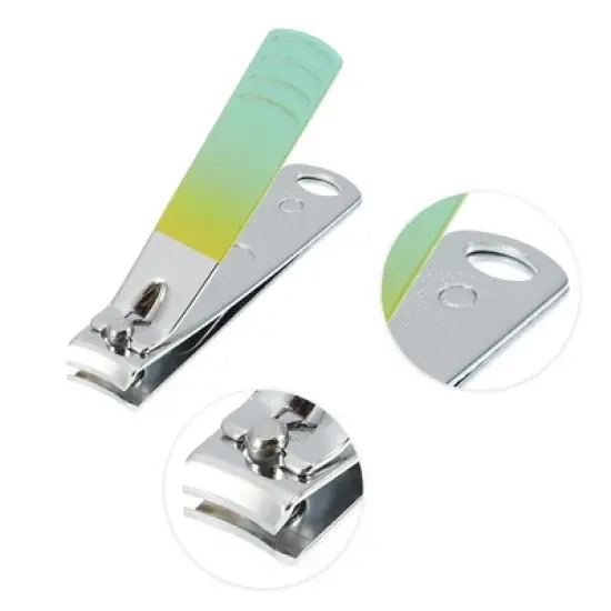 Unique Bargains Stainless Steel Manicure Nail Clippers Pedicure Tools Gradient 7 in 1 Set image {3}