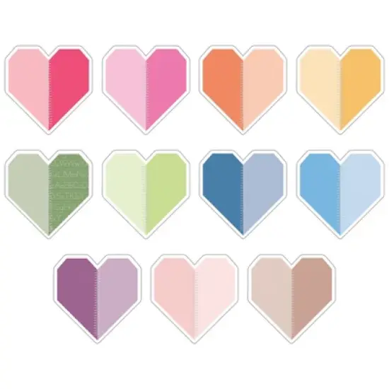 Carson Dellosa Education Crafty and Cool Handmade Hearts Cutouts, 36 Per Pack, 3 Packs image {1}