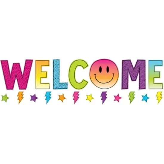 Teacher Created Resources Brights 4Ever Welcome Bulletin Board Set image {1}