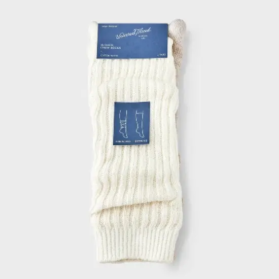 Women's Slouch 2pk Crew Socks - Universal Thread&trade; 4-10 image {2}