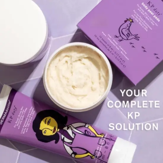 DERMAdoctor KP Moisturizing Lotion, dermatologist-formulated for keratosis pilaris. Treats dry, rough skin with 10% AHAs + PHAs, 8 oz. image {6}