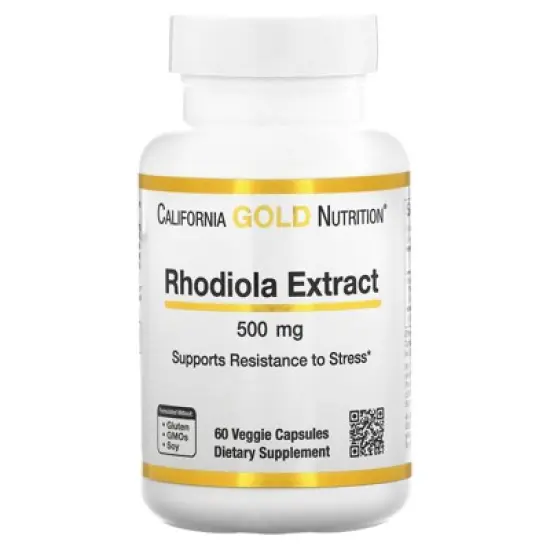 California Gold Nutrition Rhodiola Extract, 500 mg, 60 Veggie Capsules image {5}