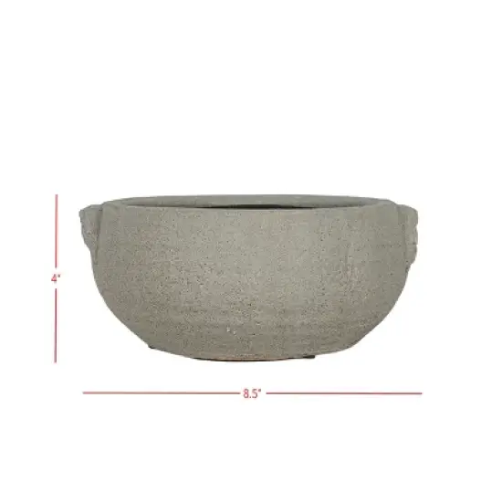 Distressed Gray Terracotta Planter by Foreside Home & Garden image {5}