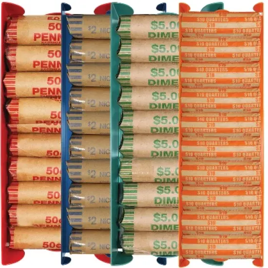 Nadex Coins&trade; Assorted Stackable Aluminum Coin Trays, 4 Pack in Multicolored image {9}