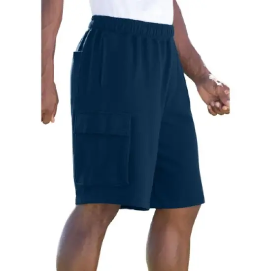 KingSize Men's Big & Tall Fleece 10" Cargo Shorts image {6}
