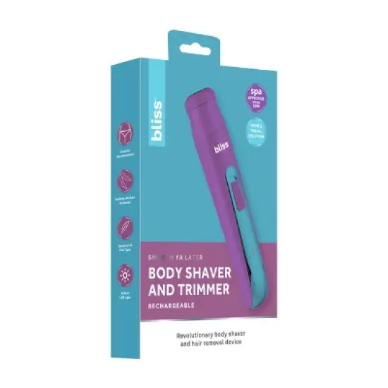 bliss rechargeable Pocket shaver Face & Body - Purple image {4}