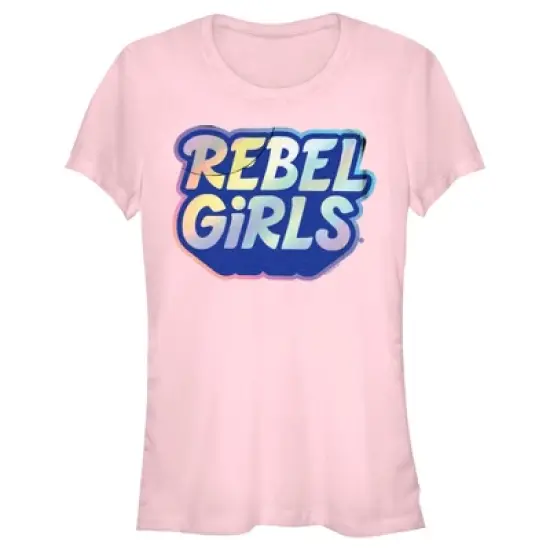 Junior's Rebel Girls Colorful Classic Logo T-Shirt image {3}