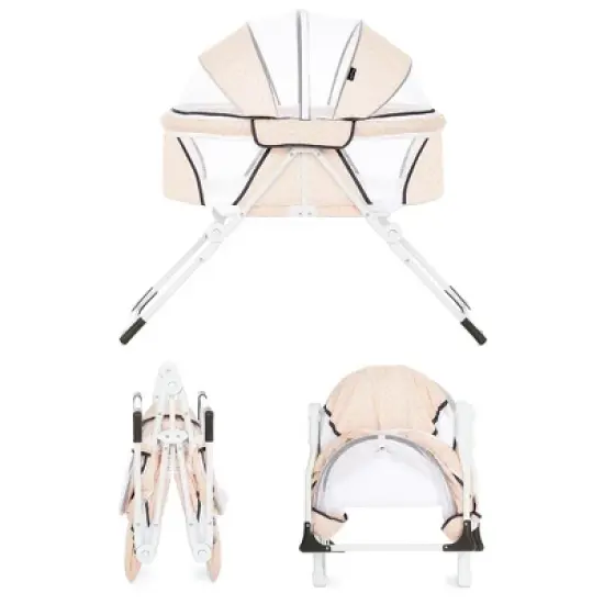 Dream On Me Karley Plus Portable Bassinet With Removable Canopy And Folding Legs image {7}