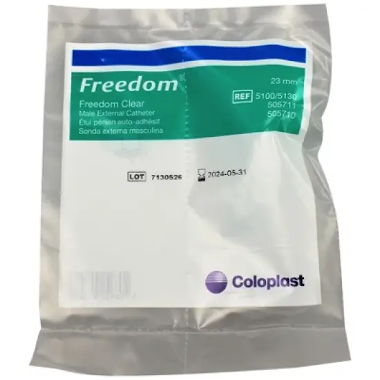 Freedom Clear Silicone Male External Catheter Small image {1}