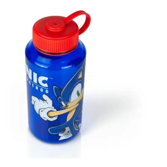 Just Funky Sonic The Hedgehog 32oz Plastic Water Bottle image {2}