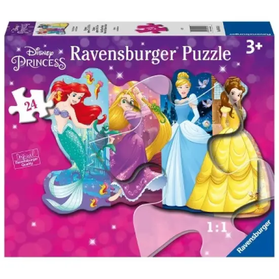 Ravensburger Disney Princesses Pretty Princesses 24pc Jigsaw Floor Puzzle: Creative Thinking Kids Paperboard Toy image {3}