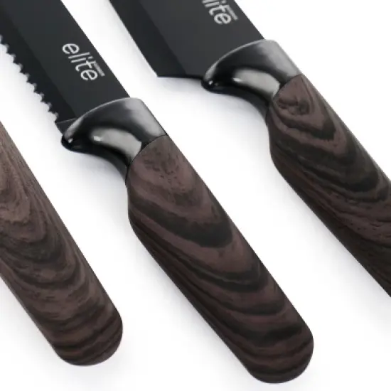 Gibson Soho Lounge 13 Piece Cutlery Set with Acrylic Knife Stand in Brown image {8}